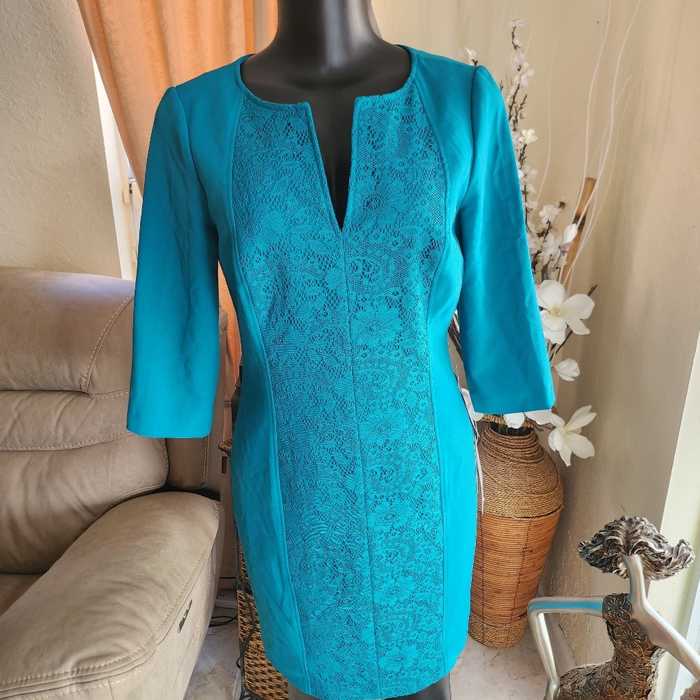 Adrianna Papell GREEN dress size 8 NEW - Picture 2 of 7
